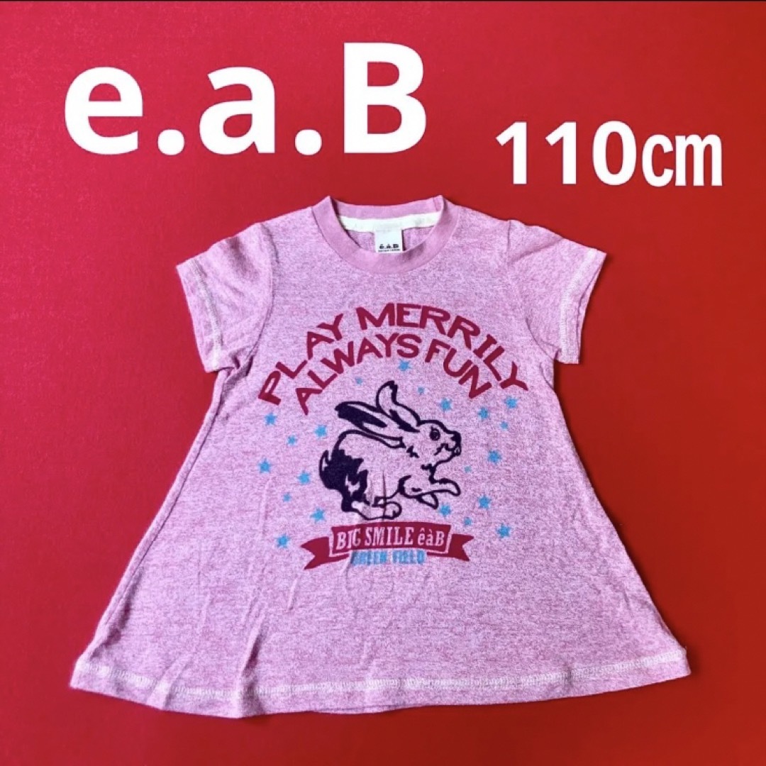 e.a.B(エーアーベー)のe.a.B エーアーベー 半袖Tシャツ キッズ服 110㎝ 女の子服 キッズ/ベビー/マタニティのキッズ服女の子用(90cm~)(Tシャツ/カットソー)の商品写真