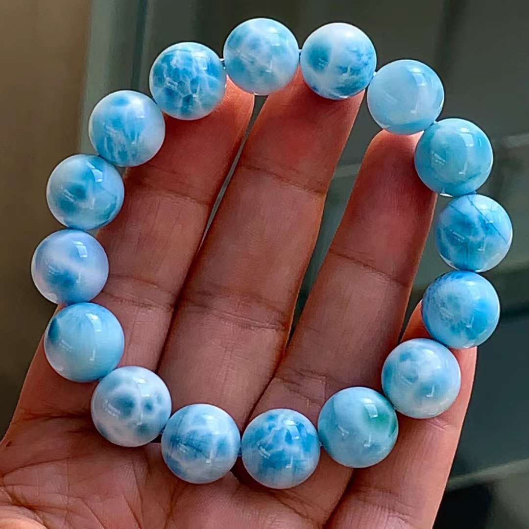 天然無処理 ラリマー ブレスレット 13mm-52.1g | www.innoveering.net
