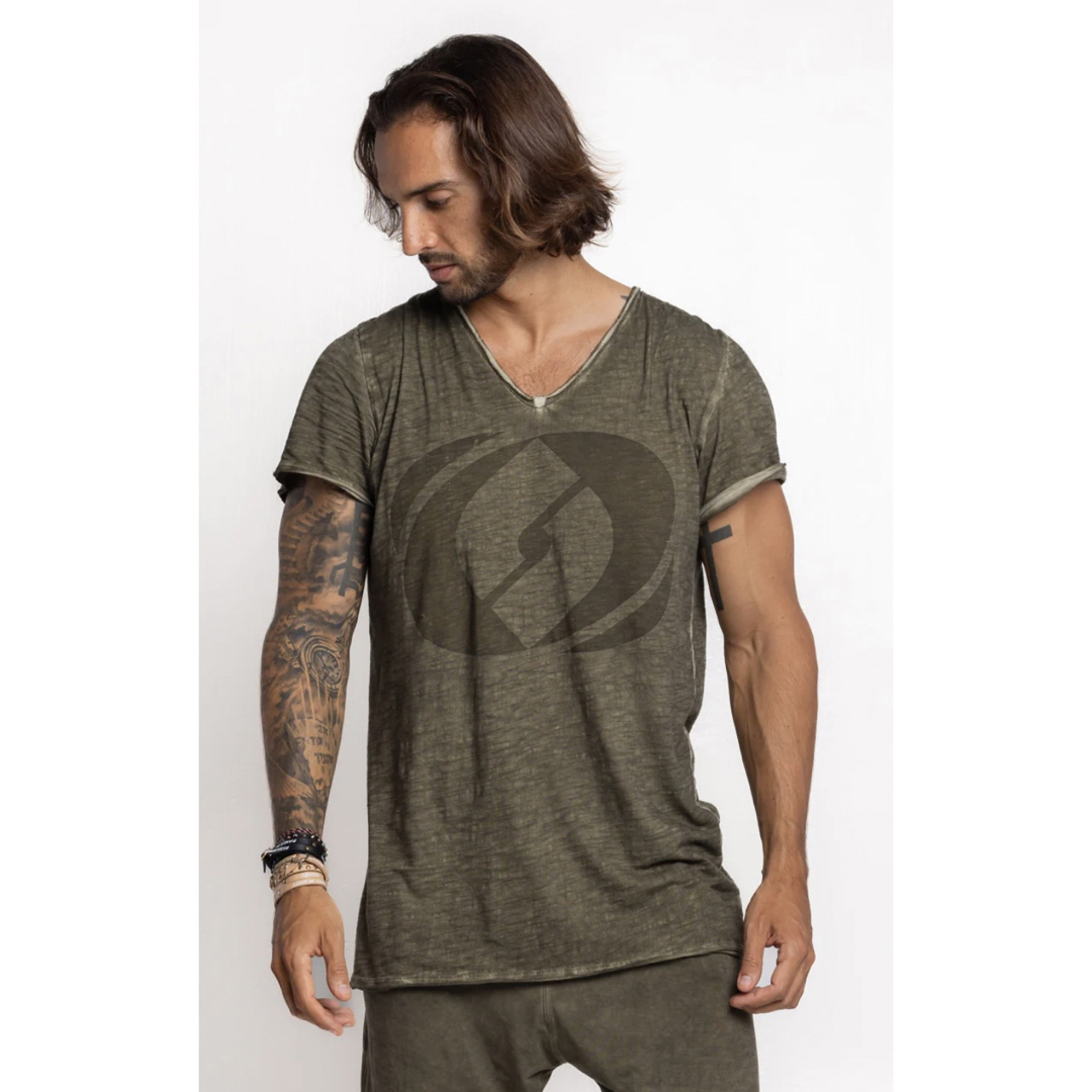 SALSATION サルセーション “V“Neck Tシャツ ダークグレー M-