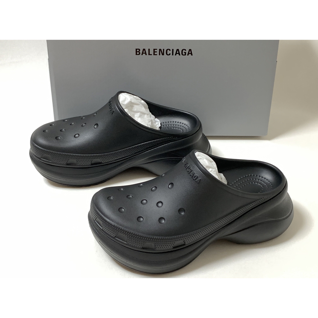 新品《 BALENCIAGA 》CROCS ミュール 38 バレンシアガ