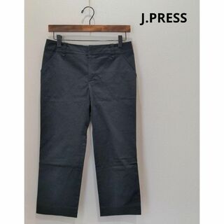 ジェイプレス(J.PRESS)のJ.PRESS ジェイプレス クロップド パンツ ブラック レディース 黒 無地(チノパン)