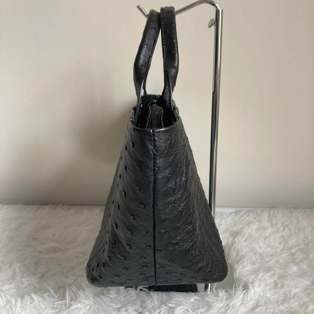 新品】 ZAO JRA認定済み 高級オーストリッチ本革 ハンドバッグ