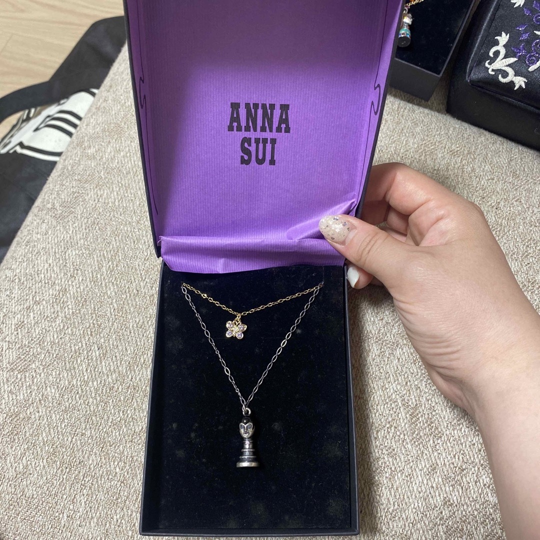 ANNA SUI ドール　バタフライ　ネックレス