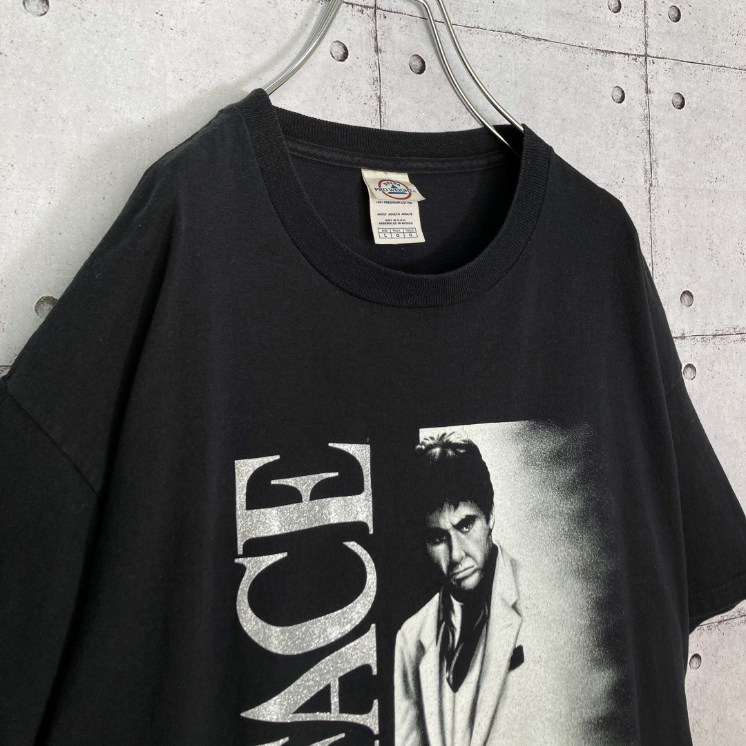 ART VINTAGE(アートヴィンテージ)の【入手困難】SCARFACE/スカーフェイス 半袖 プリントTシャツ 黒 L メンズのトップス(Tシャツ/カットソー(半袖/袖なし))の商品写真