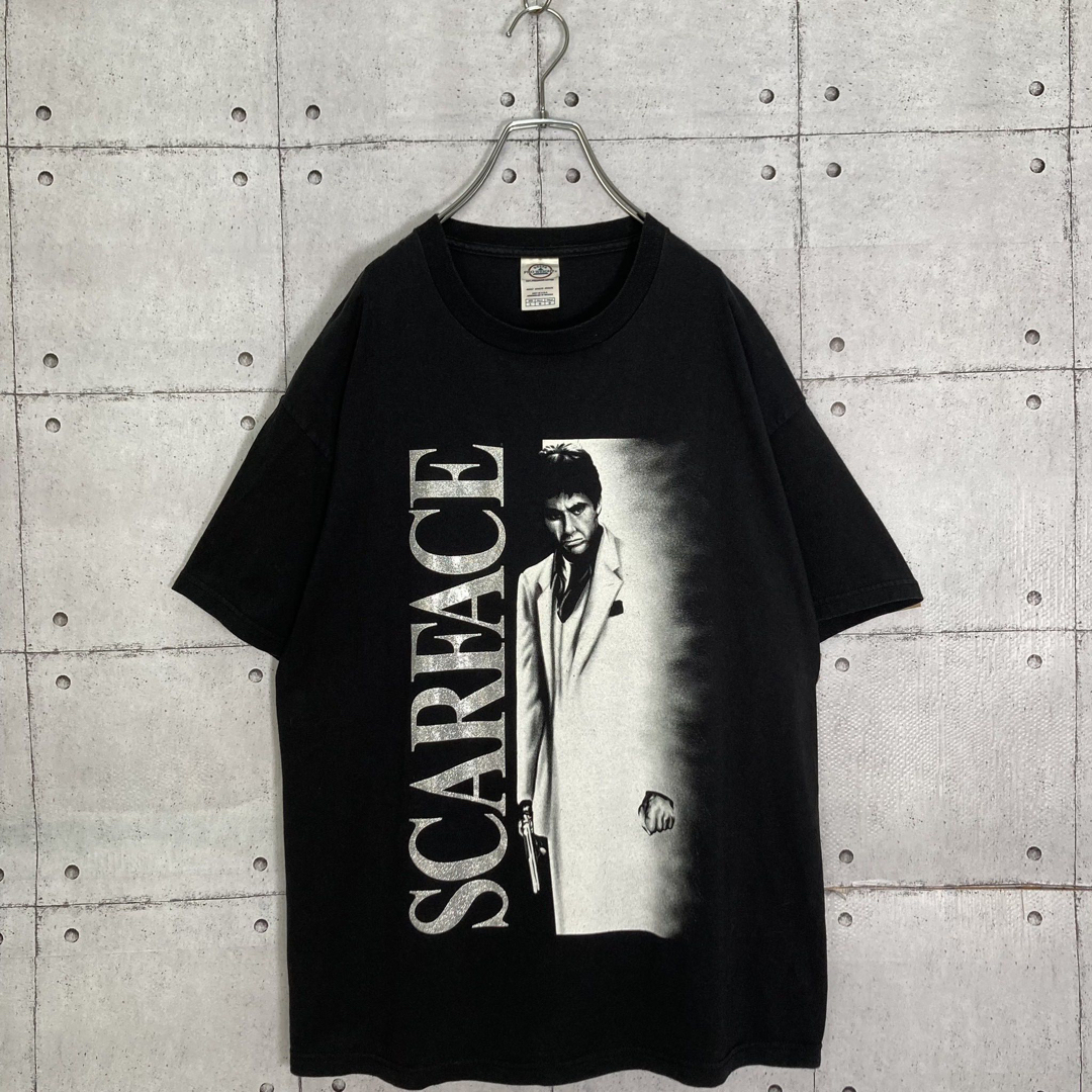 ART VINTAGE(アートヴィンテージ)の【入手困難】SCARFACE/スカーフェイス 半袖 プリントTシャツ 黒 L メンズのトップス(Tシャツ/カットソー(半袖/袖なし))の商品写真