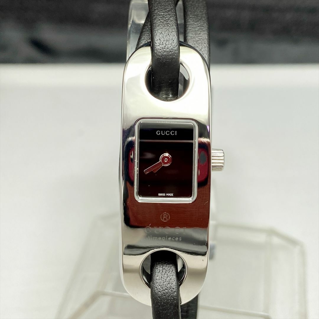 Gucci - 新品仕上 新品電池 グッチ 6100L 腕時計 レディース