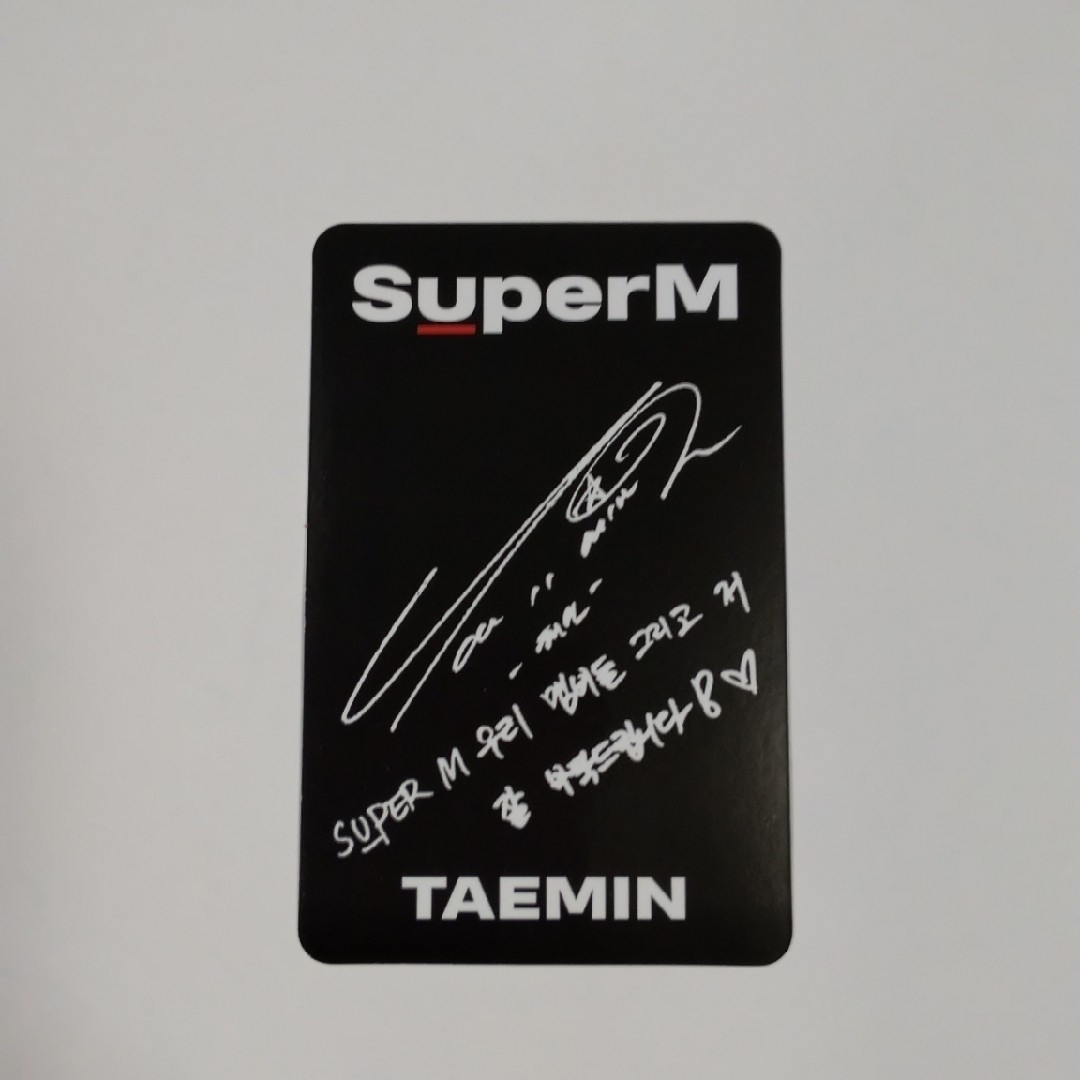 SuperM(スーパーエム)のSuperM  テミン トレカ  TAEMIN  SHINee エンタメ/ホビーのCD(K-POP/アジア)の商品写真