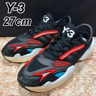 Y-3 ワイスリー KUSARI スニーカー 黒白 US6 24cm