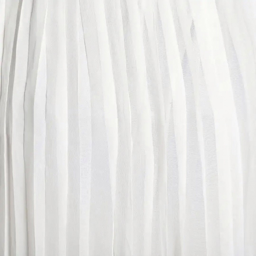 WEGO(ウィゴー)のWEGO シフォンプリーツスカート 白 L レディースのスカート(ミニスカート)の商品写真