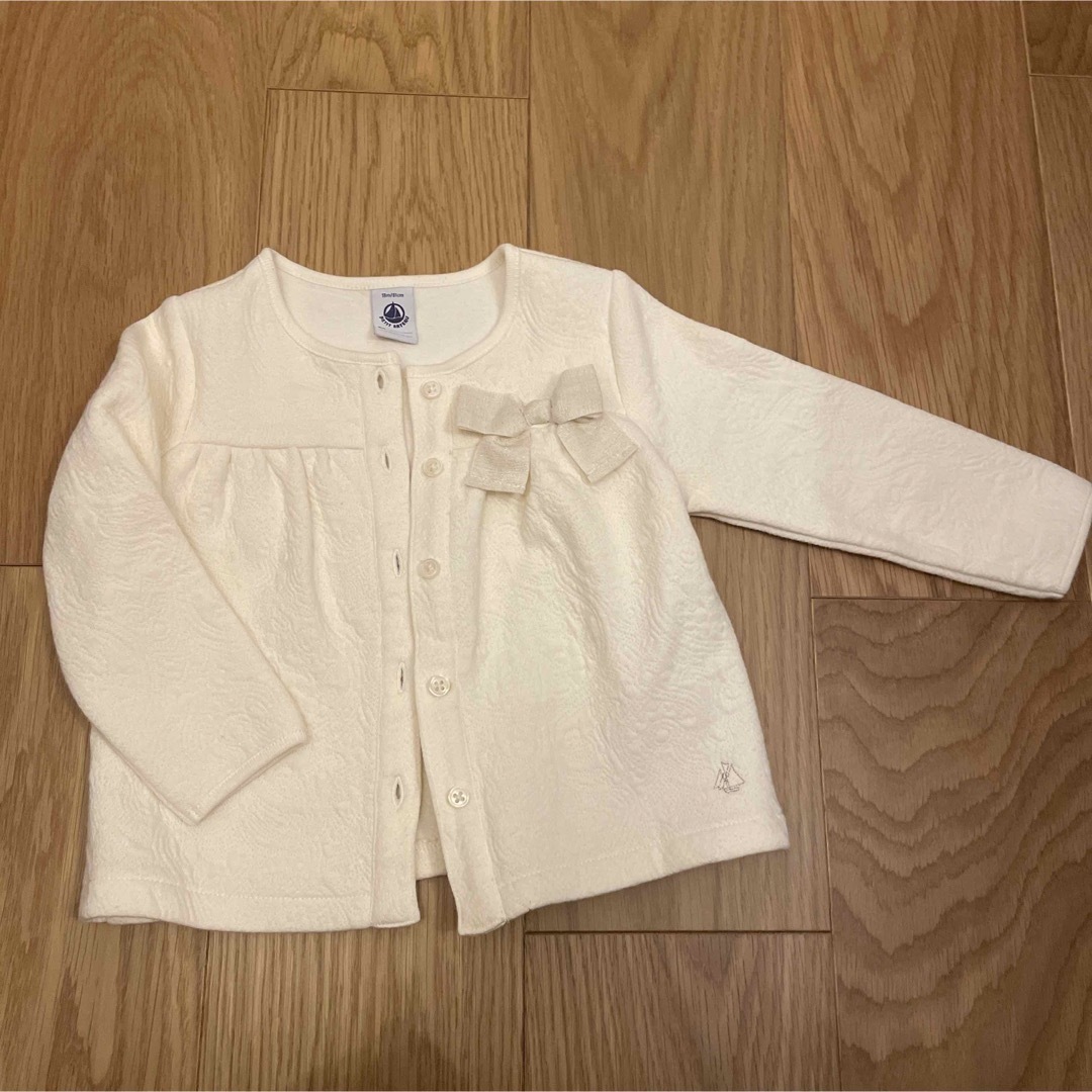 PETIT BATEAU(プチバトー)のプチバトー　カーディガン　18m 81cm キッズ/ベビー/マタニティのベビー服(~85cm)(カーディガン/ボレロ)の商品写真