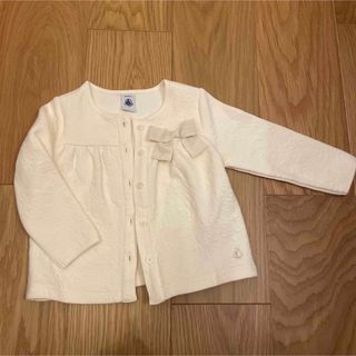 プチバトー(PETIT BATEAU)のプチバトー　カーディガン　18m 81cm(カーディガン/ボレロ)