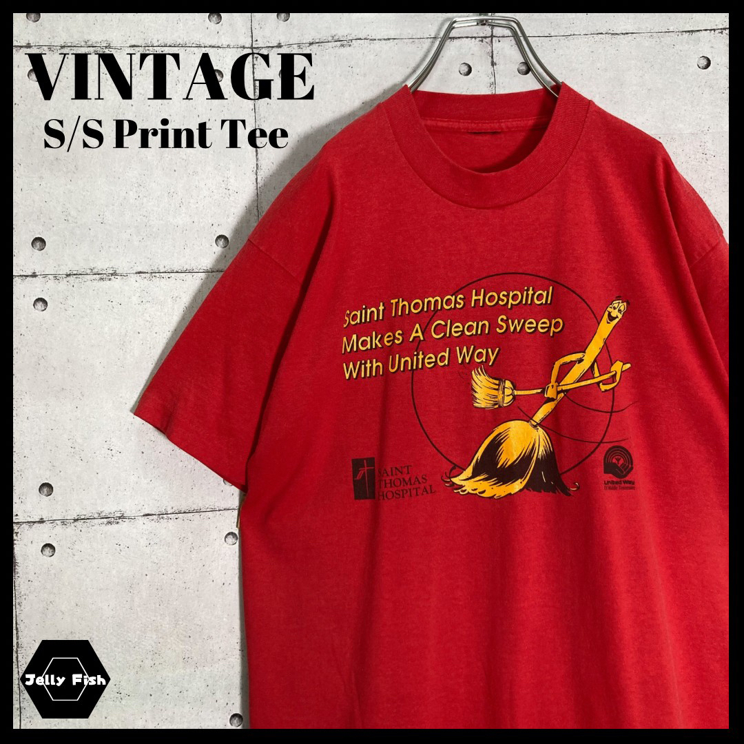 ART VINTAGE(アートヴィンテージ)の【レアデザイン】80-90s VINTAGE 半袖 Tシャツ USA製 古着 メンズのトップス(Tシャツ/カットソー(半袖/袖なし))の商品写真