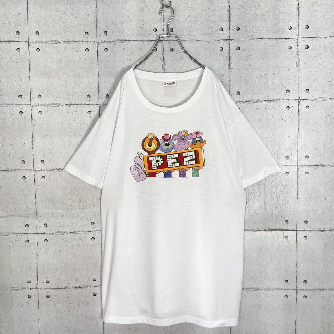 【希少】90s PEZ ペッツ ロゴプリント Tシャツ 企業モノ ブラック XL