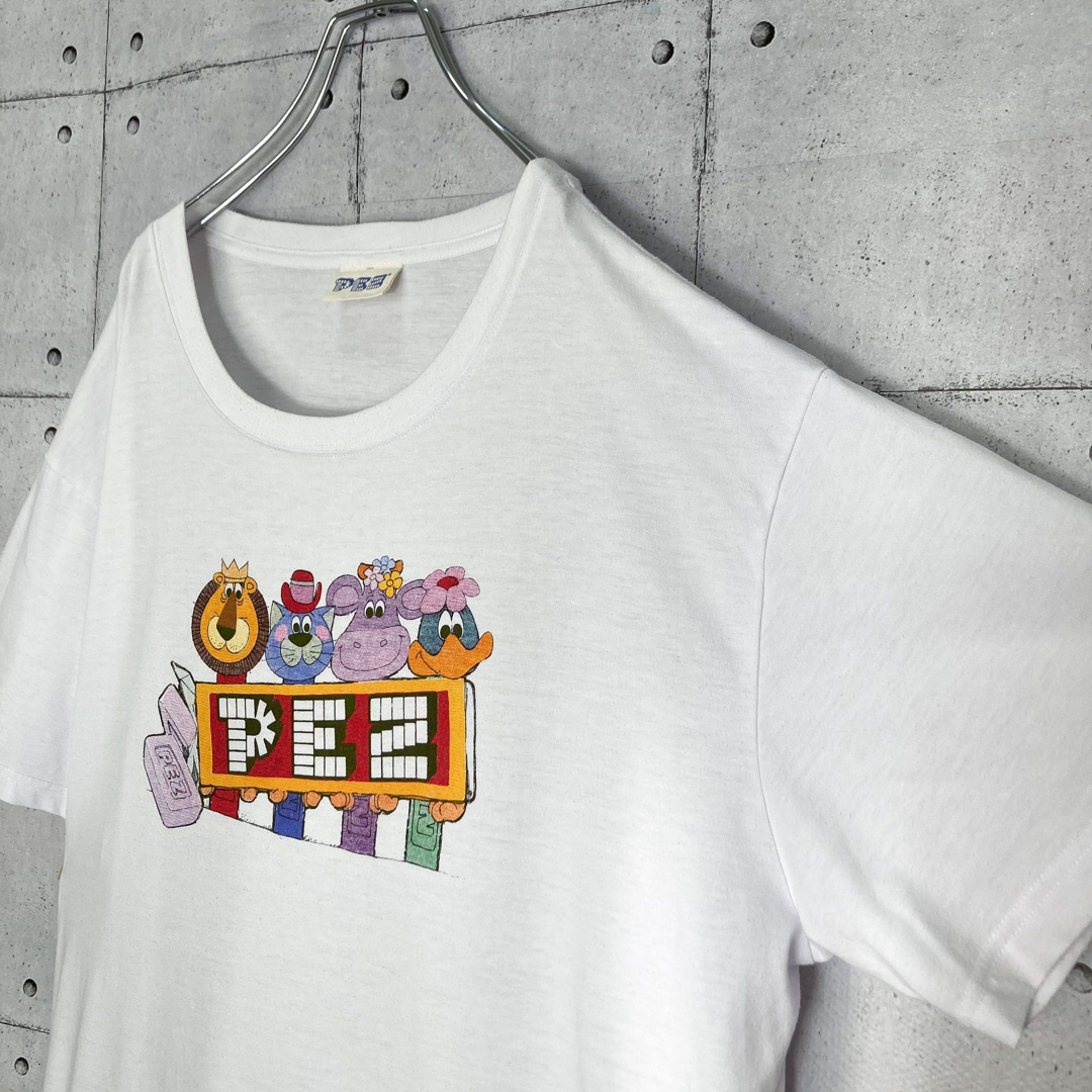 ART VINTAGE(アートヴィンテージ)の【レアデザイン】PEZ/ペッツ ペズ 半袖 企業 キャラクターTシャツ 半袖 メンズのトップス(Tシャツ/カットソー(半袖/袖なし))の商品写真