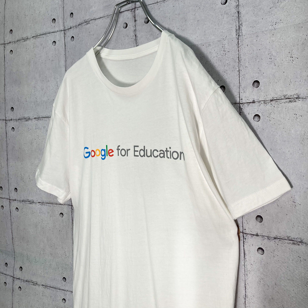 ART VINTAGE(アートヴィンテージ)の【希少】Google/グーグル ロゴプリント Tシャツ 半袖 白 古着 メンズのトップス(Tシャツ/カットソー(半袖/袖なし))の商品写真