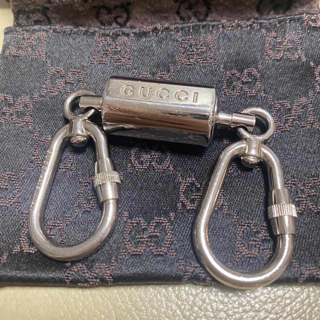 Gucci(グッチ)のGUCCI ダブルキーホルダー　カラビナ メンズのファッション小物(キーホルダー)の商品写真