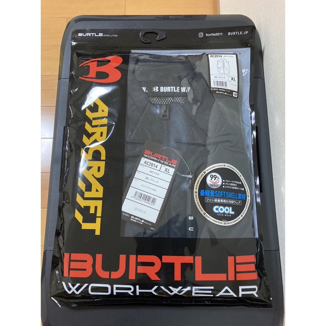 BURTLE(バートル)の23SS新商品 バートル AC2014 ベスト XL 35.ブラック  メンズのトップス(ベスト)の商品写真