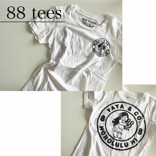 エイティーエイティーズ(88TEES)の【ハワイ購入‼️】88tees 半袖 Tシャツ ロゴT モノトーンT(Tシャツ(半袖/袖なし))