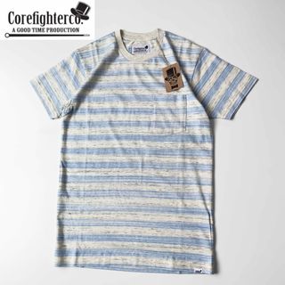 コアファイター(corefighter)のデッドストック コアファイター  シングルステッチボーダーTシャツ S(Tシャツ/カットソー(半袖/袖なし))