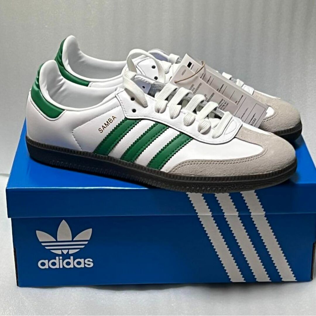 【新品】adidas samba og 24cm グリーン　緑　サンバ