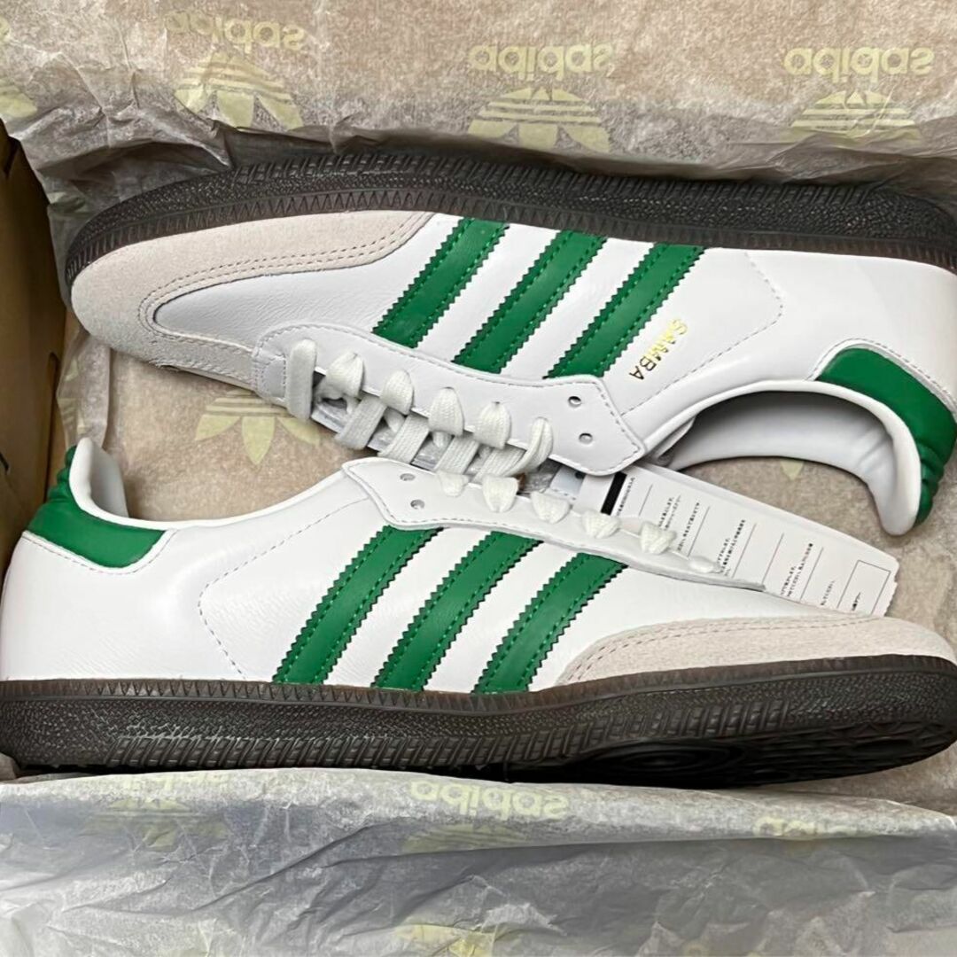 【新品】adidas samba og 24cm グリーン 緑 サンバ