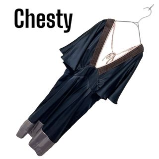 チェスティ(Chesty)の642. Chesty Vネックチュニック(ひざ丈ワンピース)