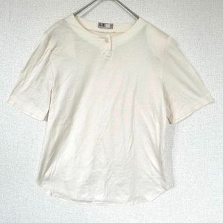 ダックス(DAKS)のダックス レディース【F】半袖カットソー 綿100% シンプル 白系(カットソー(半袖/袖なし))