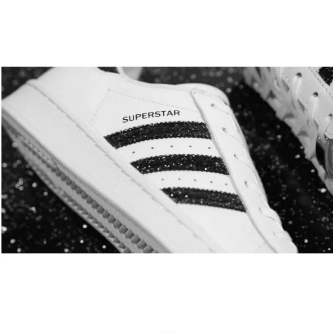 ★adidas Superstar Swarovski White Black