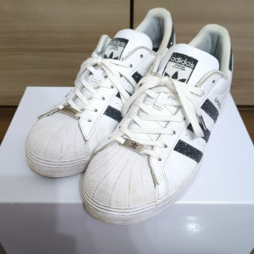 ★adidas Superstar Swarovski White Black