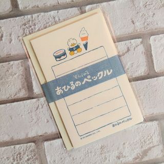 はぴだんぶい　そえぶみ箋　あひるのペックル(カード/レター/ラッピング)