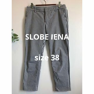 SLOBE IENA - SLOBE IENA 黒チェッククロップドパンツ 春夏