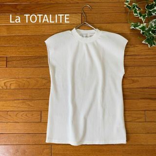 ラトータリテ(La TOTALITE)のラトータリテ 【La TOTALITE】ノースリーブ　カットソー　日本製(カットソー(半袖/袖なし))