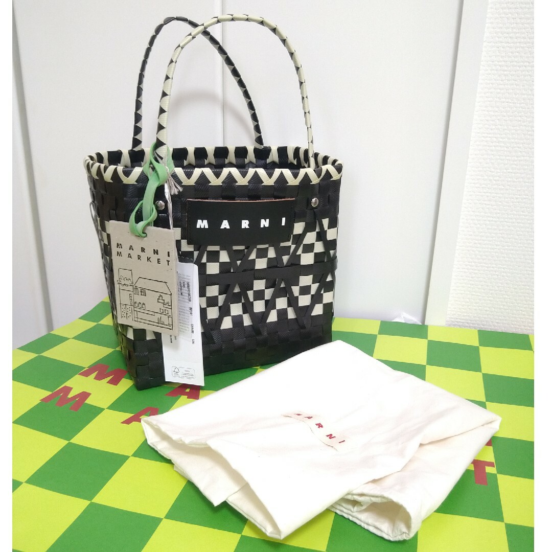 ◆再値下げ◆大人気☆MARNI FLOWER CAFEステンシルバッグ ブラック