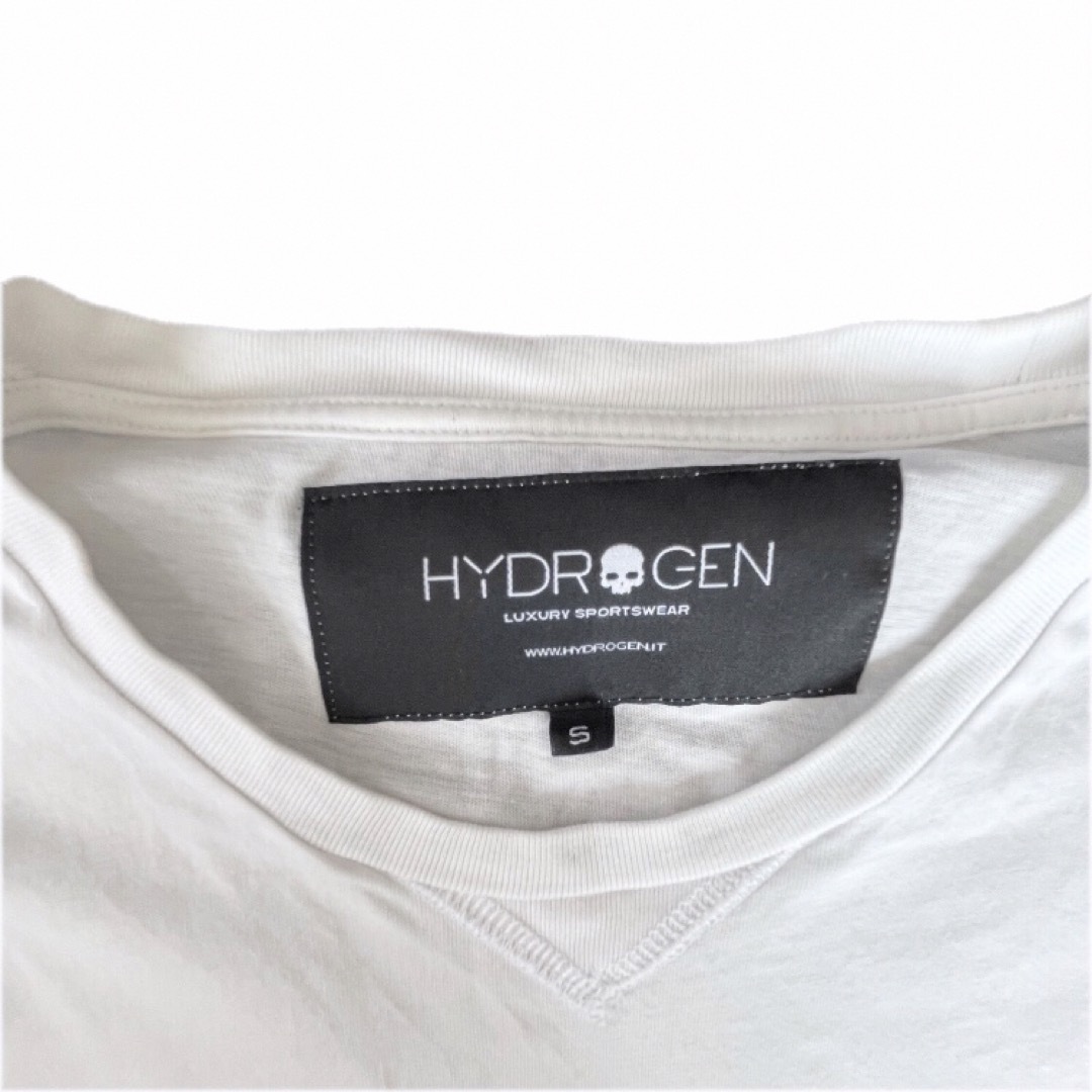 HYDROGEN(ハイドロゲン)のHYDROGEN ハイドロゲン 長袖 Tシャツ スカル トップス ホワイト メンズのトップス(Tシャツ/カットソー(七分/長袖))の商品写真