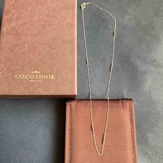 ココシュニック(COCOSHNIK)のココシュニック　K10カットビーズネックレス(ネックレス)