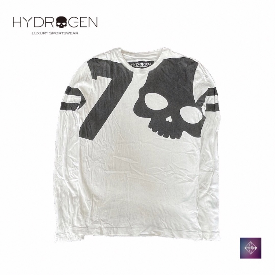 HYDROGEN ハイドロゲン 長袖 Tシャツ トップス ホワイト