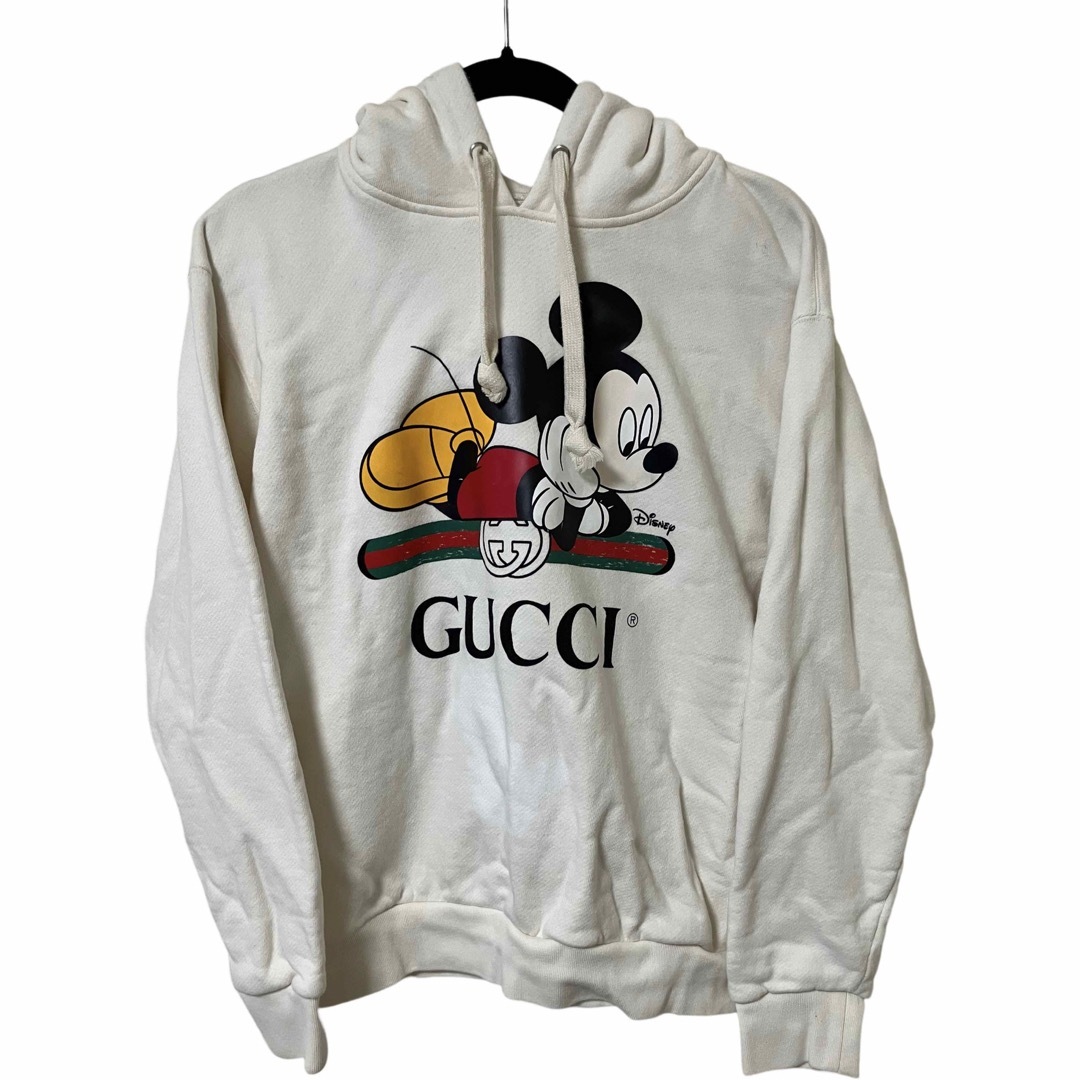 20SS Gucci グッチ ディズニーコラボ ミッキー パーカー　アイボリー | フリマアプリ ラクマ