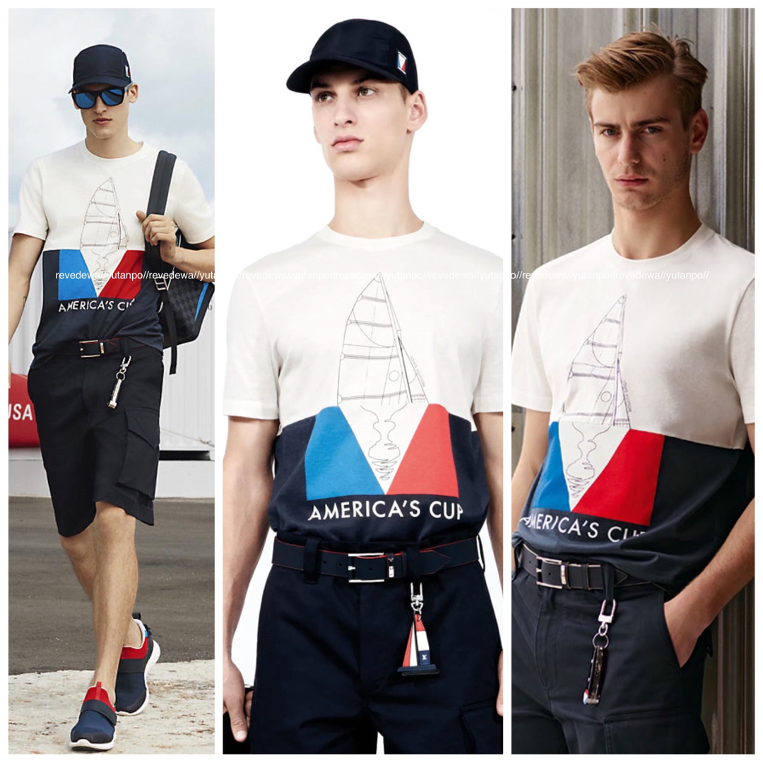 本物 ルックブック掲載 ルイヴィトン AMERICA'S CUP Tシャツ XS