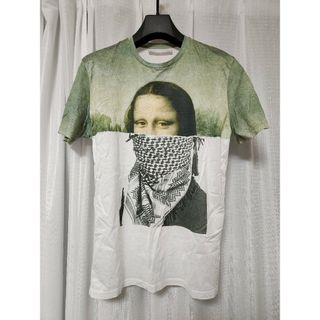 【美品】NEIL BARRETT　ハイブリッド　プリントTシャツ　M　白