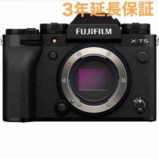 フジフイルム(富士フイルム)の新品 未開封 延長保証 FUJIFILM X-T5 ボディ ブラック富士フィルム(ミラーレス一眼)