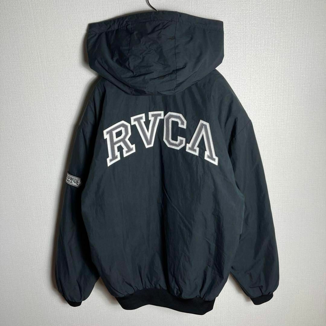 RVCA - 【厚手】ルーカ ビッグ刺繍ロゴ入りマウンテンパーカー 入手