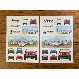 ジープ(Jeep)のJeep ジープ　正規店　ステッカー　シール　2シートセット(シール)