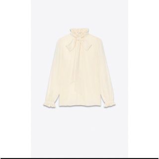 Saint Laurent - 【SAINT LAURENT】美品 シルククレープデシン フリル