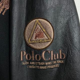 Polo Club - 【最高デザイン】ポロクラブ 両面刺繍ロゴ入りスタジャン