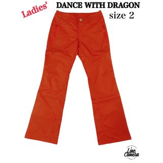 ダンスウィズドラゴン(Dance With Dragon)の試着のみ美品！DWD ダンスウィズドラゴン　パンツ　レディース2 ゴルフパンツ(ウエア)