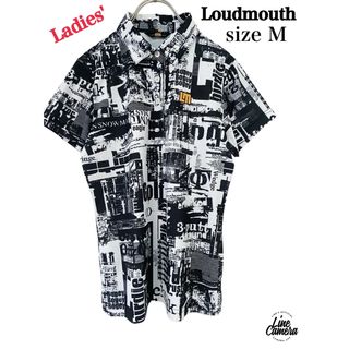 ラウドマウス(Loudmouth)の試着のみ美品！Loudmouth ラウドマウス　ポロシャツ　レディースM  総柄(ウエア)