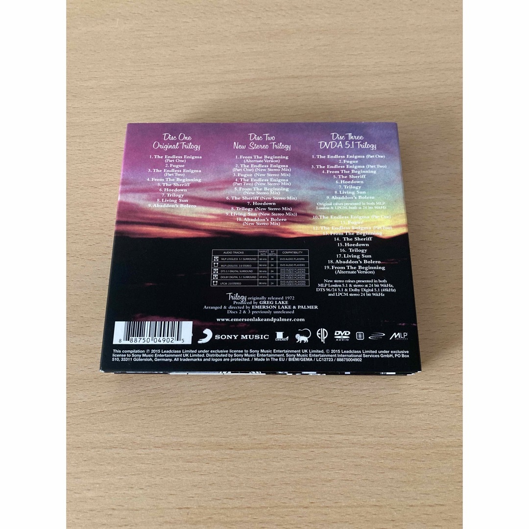 Emerson Lake & Palmer Trilogy３枚組完全盤 エンタメ/ホビーのCD(ポップス/ロック(洋楽))の商品写真