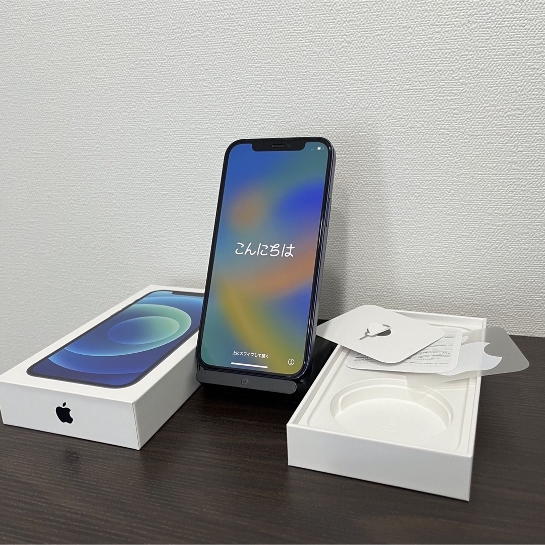 iPhone(アイフォーン)のiPhone12 64GB ブルー　値下げしました スマホ/家電/カメラのスマートフォン/携帯電話(スマートフォン本体)の商品写真