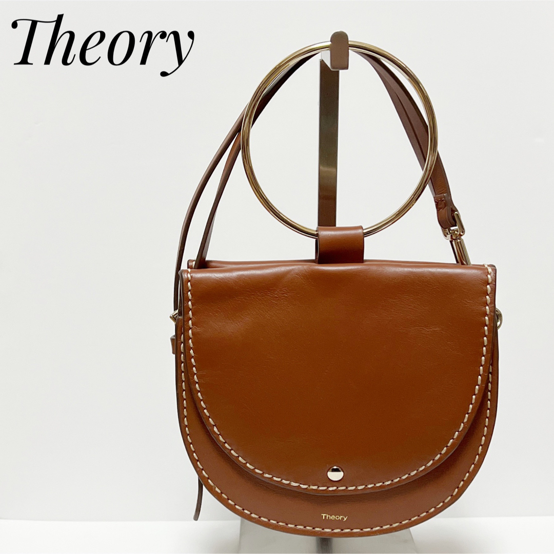 かわいい❗️Theoryセオリー✨バック ショルダーバッグ 2way ブラウン