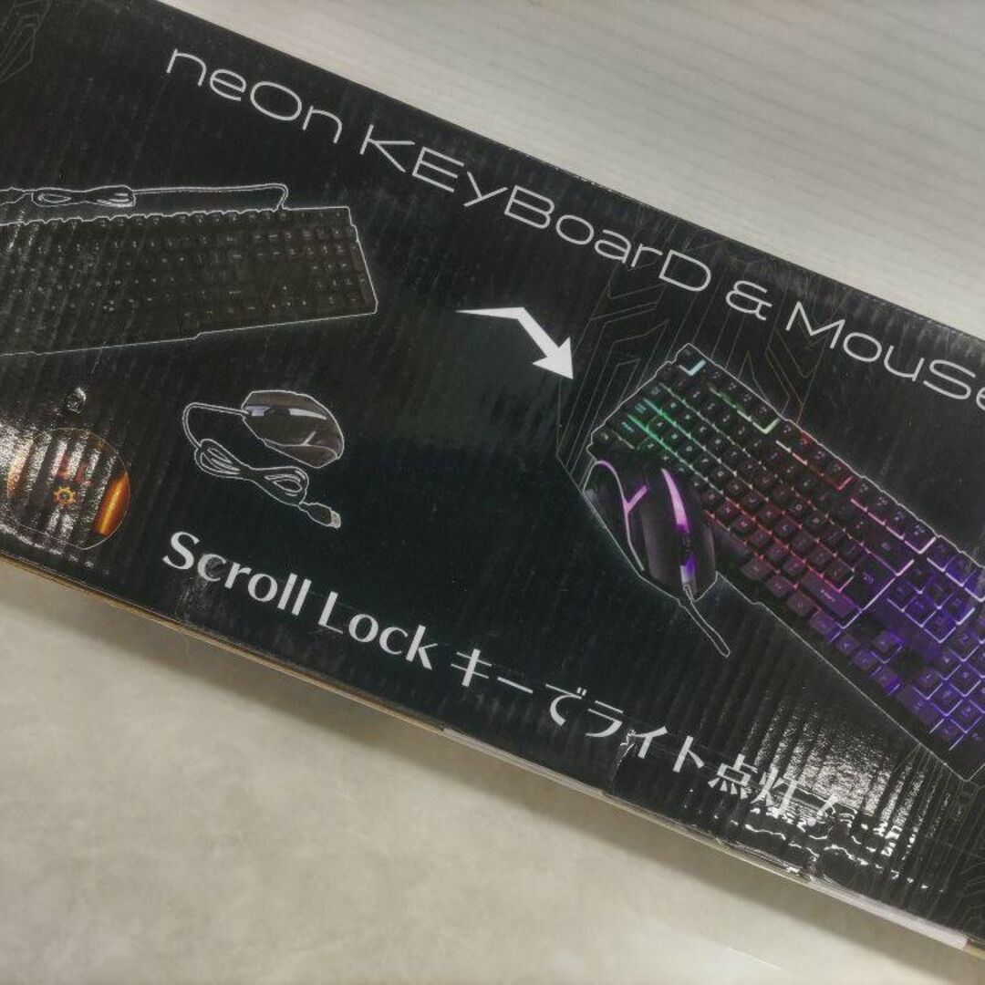 MALTTO Neon Keyboard & Mouse　ゲーミングキーボード